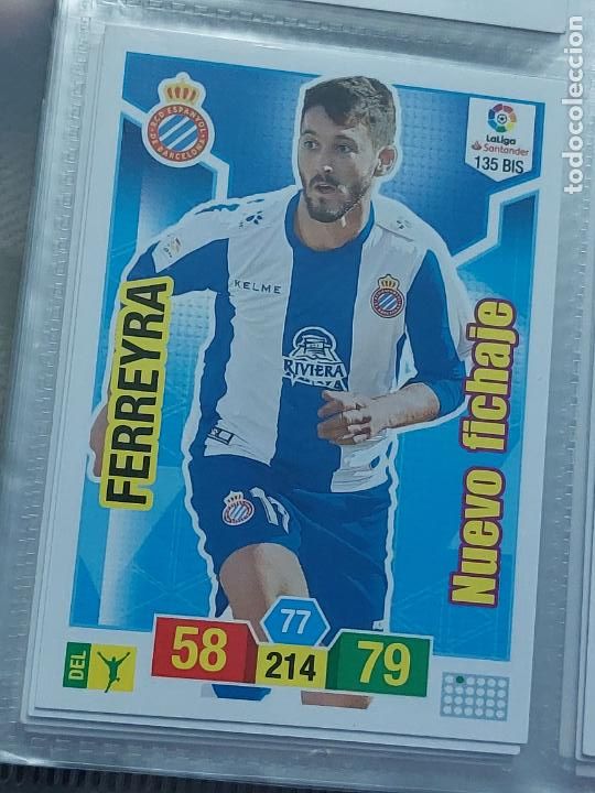 Fu&szlig;ball-Sticker: FICHA N&ordm; 135 BIS FERREYRA - ADRENALYN 18 19 - PANINI 2018 - 19 - CROMO - NUEVO FICHAJE
