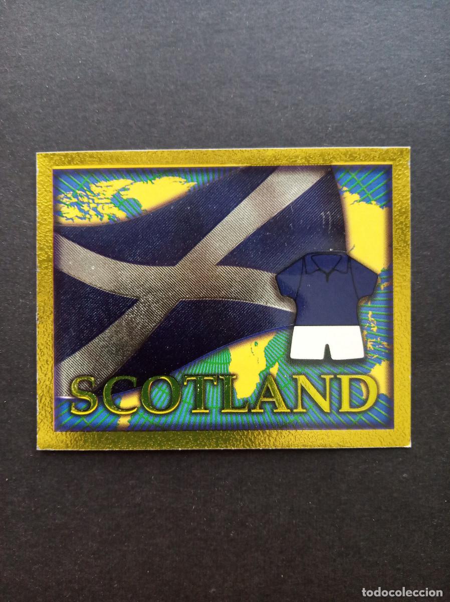 Figurine di Calcio: 183 Escudo LOGO Club Badge FLAG Home Kit SCOTLAND MERLIN OFFICIAL ENGLAND 1998 98