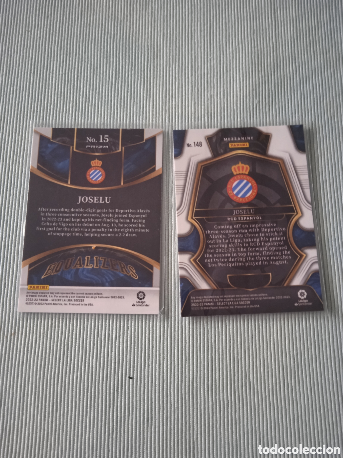 Cromos de f&uacute;tbol: Lote 2 cromos Joselu RCD Espanyol - Foto 2