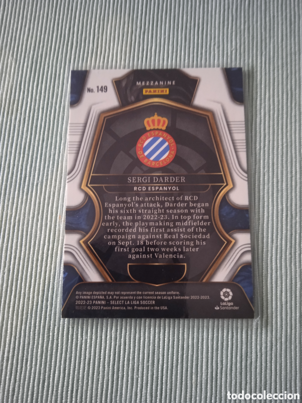 Cromos de f&uacute;tbol: Sergi Darder Select 2022-2023 RCD Espanyol - Foto 2