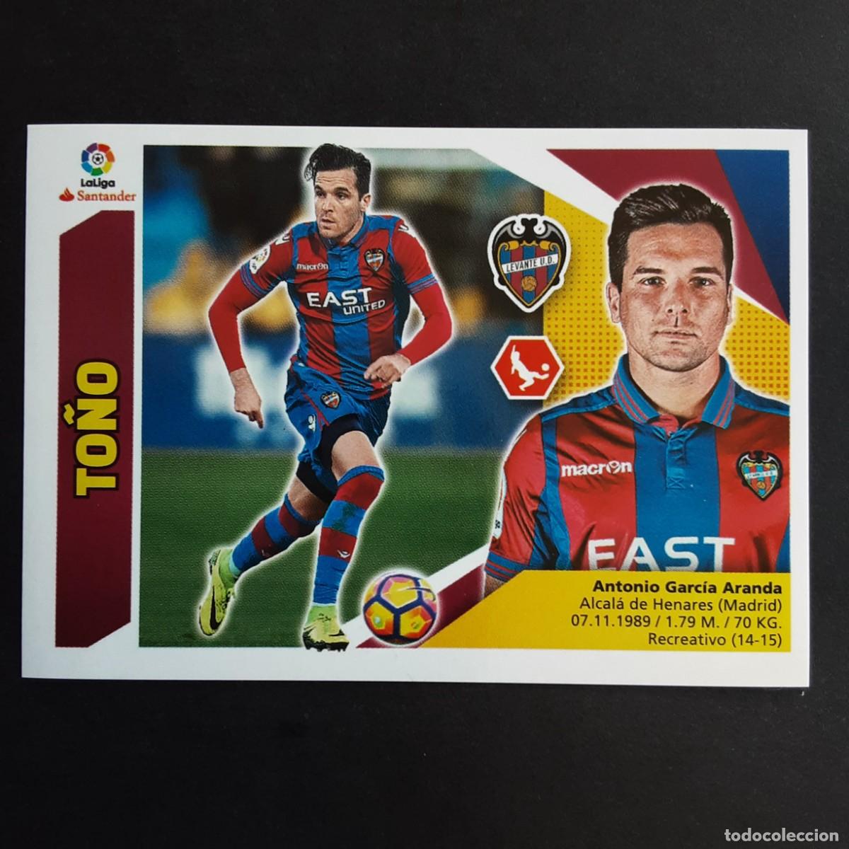 Cromos de f&uacute;tbol: CROMO LIGA 2017 2018 17 18 COLECCIONES ESTE PANINI N&ordm;7A TO&Ntilde;O-LEVANTE NUNCA PEGADO