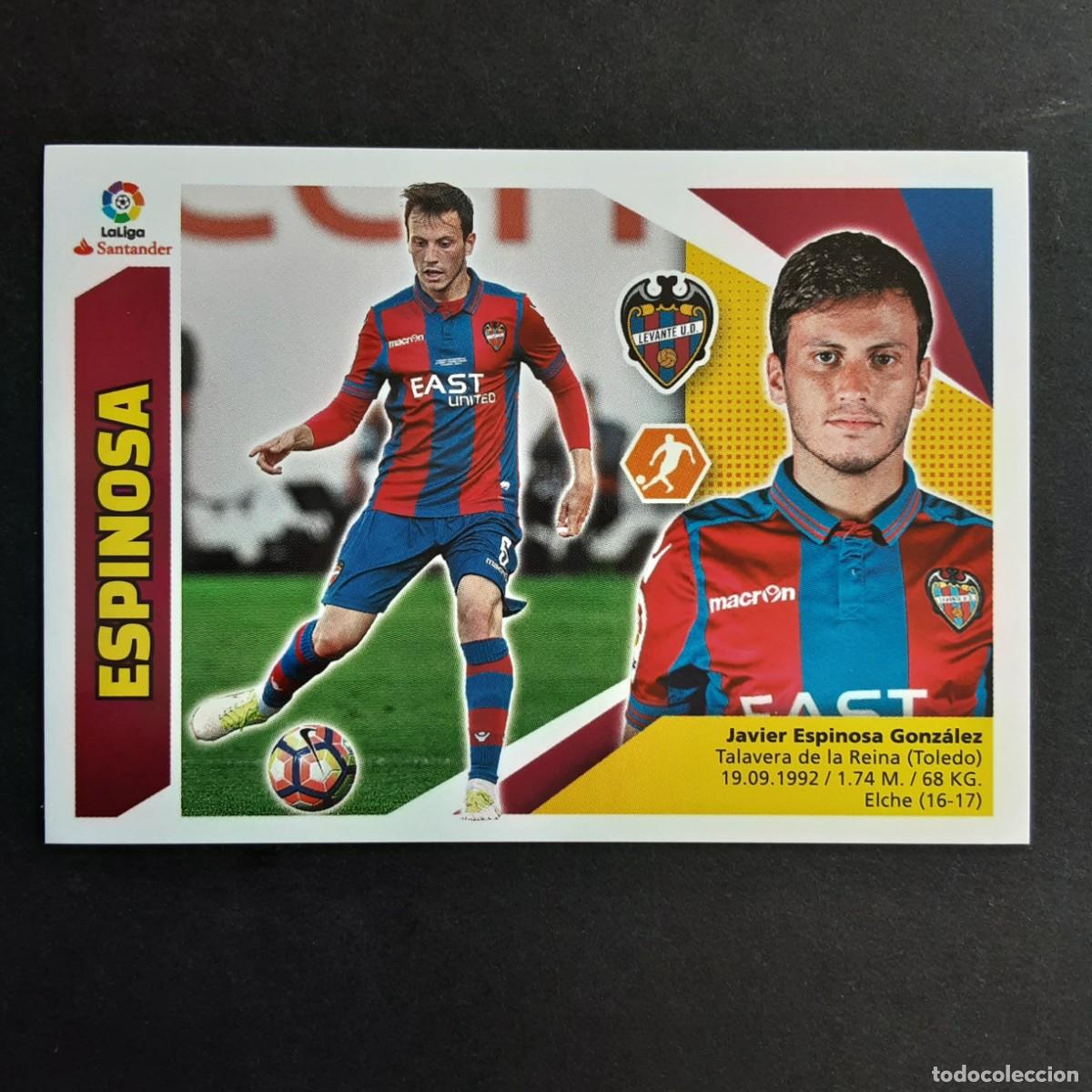 Cromos de F&uacute;tbol: CROMO LIGA 2017 2018 17 18 COLECCIONES ESTE PANINI N&ordm;10 ESPINOSA-LEVANTE NUNCA PEGADO