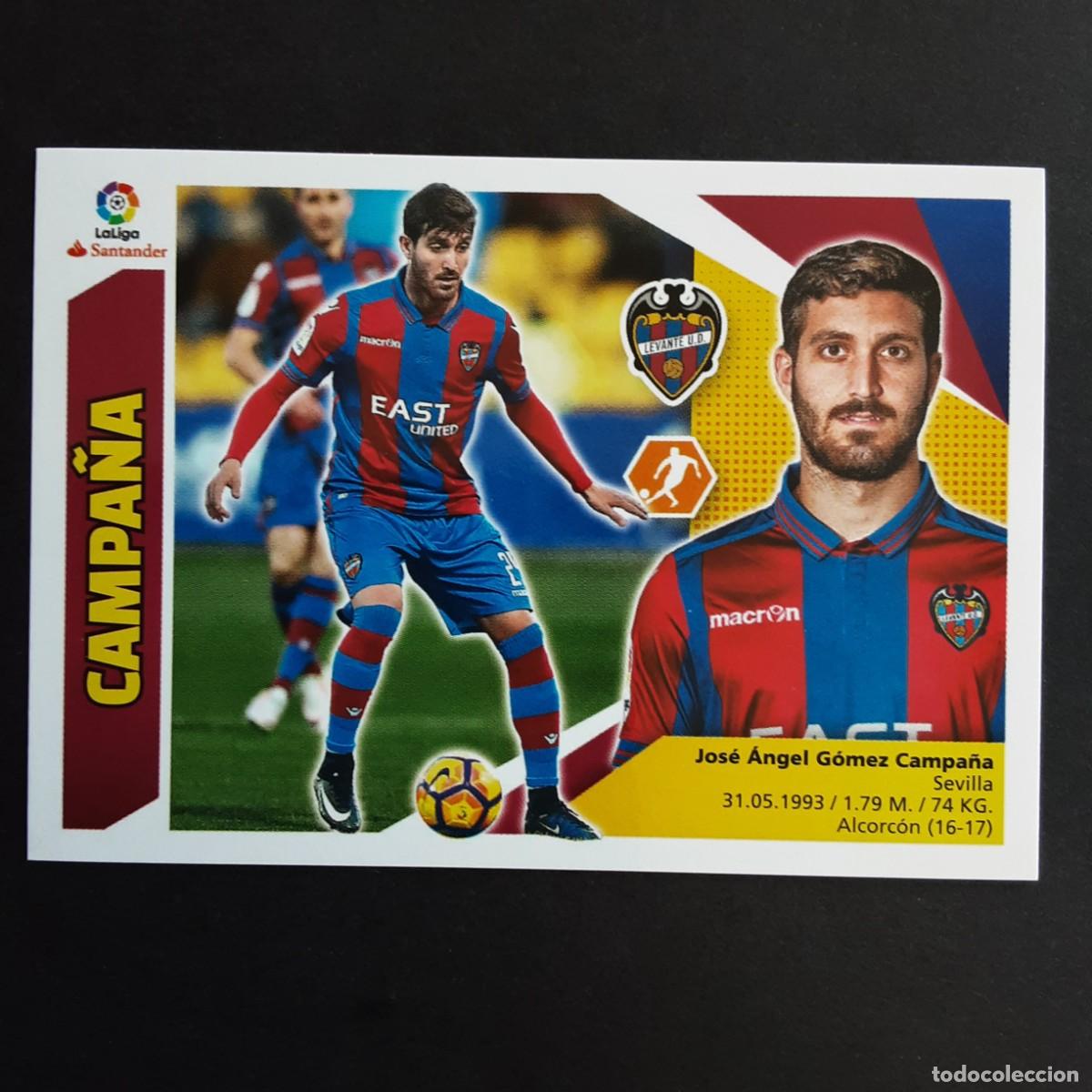 Cromos de F&uacute;tbol: CROMO LIGA 2017 2018 17 18 COLECCIONES ESTE PANINI N&ordm;12 CAMPA&Ntilde;A-LEVANTE NUNCA PEGADO