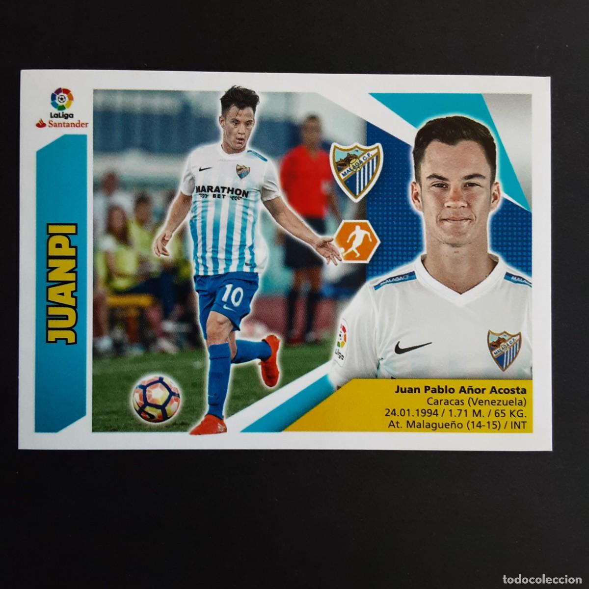Cromos de f&uacute;tbol: CROMO LIGA 2017 2018 17 18 COLECCIONES ESTE PANINI N&ordm;12A JUANPI-MALAGA NUNCA PEGADO