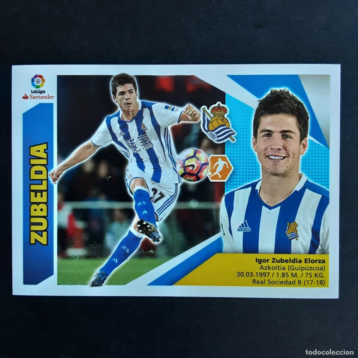 Cromos de F&uacute;tbol: CROMO LIGA 2017 2018 17 18 COLECCIONES ESTE PANINI N&ordm;9B ZUBELDIA-REAL SOCIEDAD NUNCA PEGADO