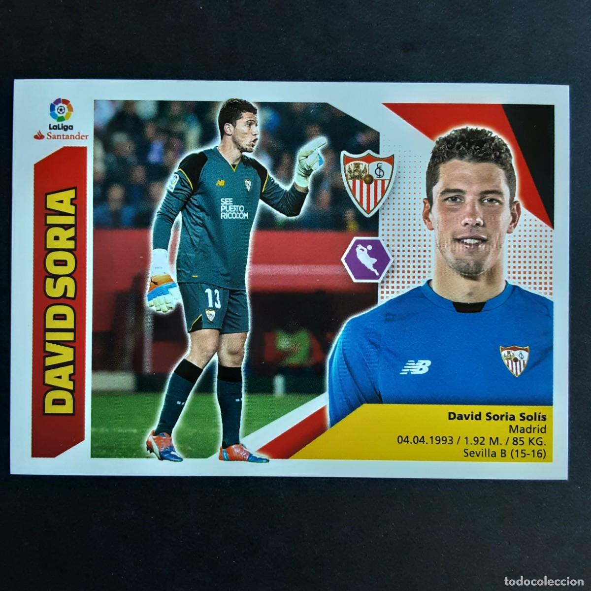 Cromos de F&uacute;tbol: CROMO LIGA 2017 2018 17 18 COLECCIONES ESTE PANINI N&ordm;2 DAVID SORIA-SEVILLA NUNCA PEGADO