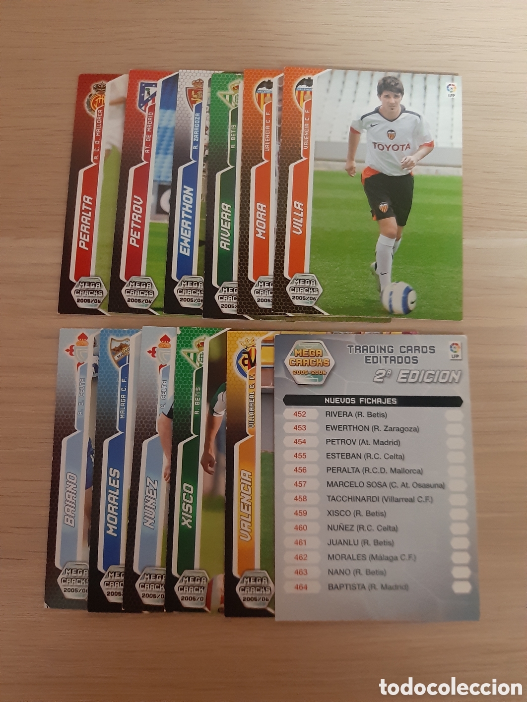 Football Stickers: 12 CARDS FICHAJES E INDICE.. MEGACRACKS 2005 2006 #0
