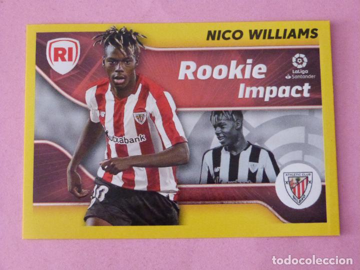 Cromos de f&uacute;tbol: CROMO DE FUTBOL NICO WILLIAMS ROOKIE DEL ATH. BILBAO SIN PEGAR N&ordm; 4 LIGA ESTE 2021-2022/21-22 PANINI