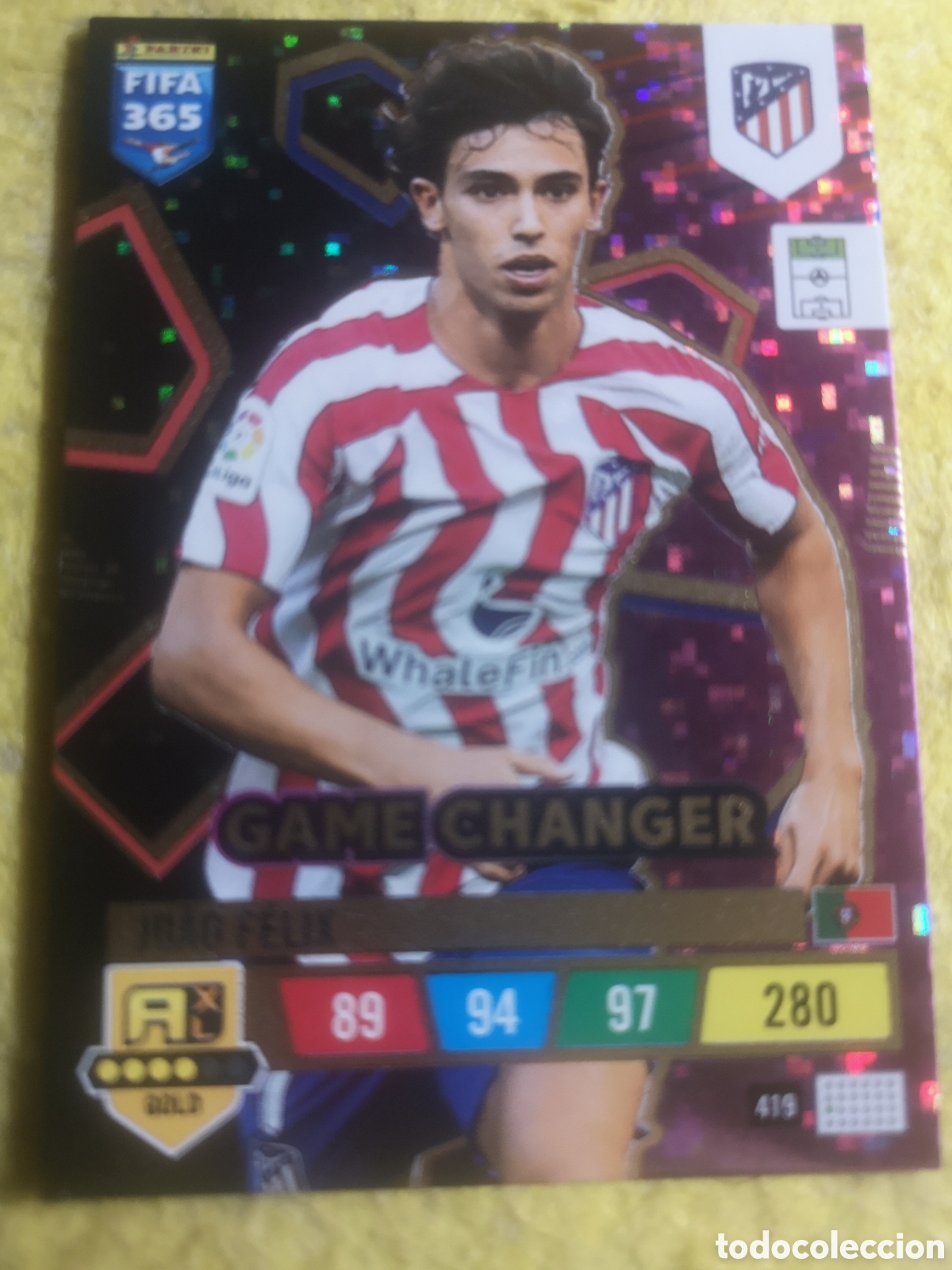 Cromos de f&uacute;tbol: ADRENALYN FIFA 365 2022 2023 22 23 ATLETICO MADRID CHANGER JOAO FELIX 419