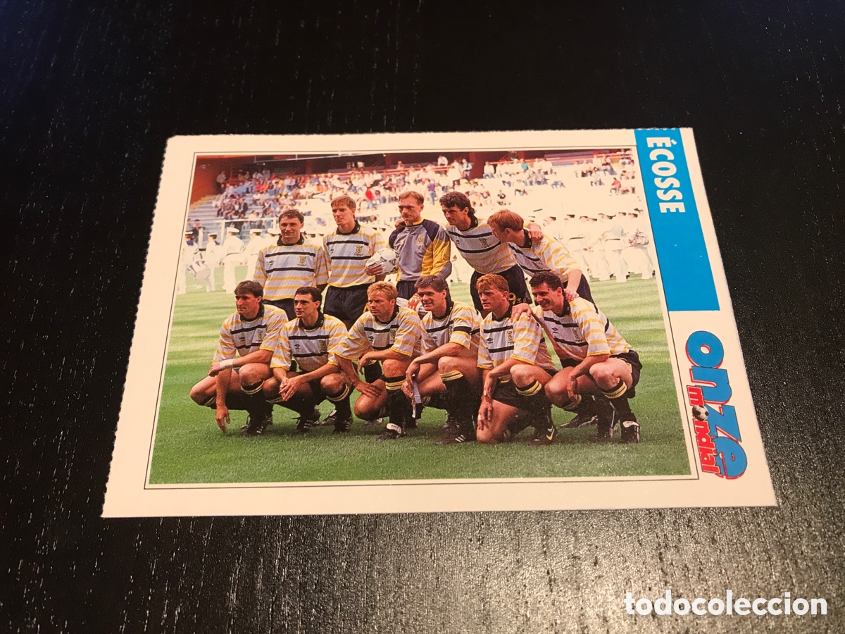 Cartes &agrave; collectionner de Football: Cromo Ficha Selecci&oacute;n Escocia Onze Mondial 1992