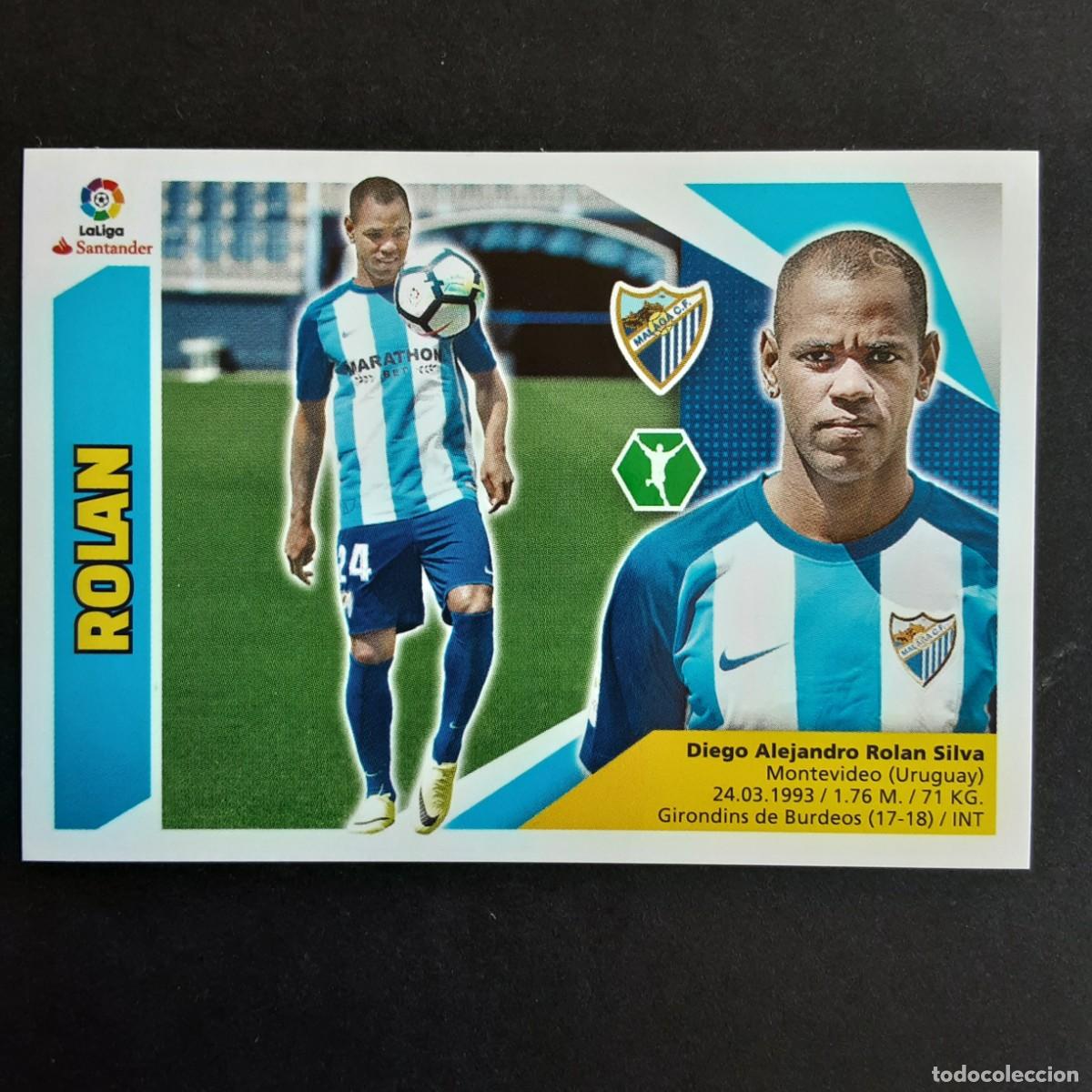 Cromos de Futebol: CROMO LIGA 2017 2018 COLECCIONES ESTE PANINI FICHAJE N&ordm;54 ROLAN-MALAGA NUNCA PEGADO