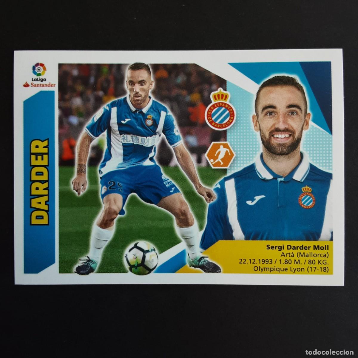 Football Stickers: CROMO LIGA 2017 2018 COLECCIONES ESTE PANINI FICHAJE N&ordm;61 DARDER-ESPANYOL NUNCA PEGADO
