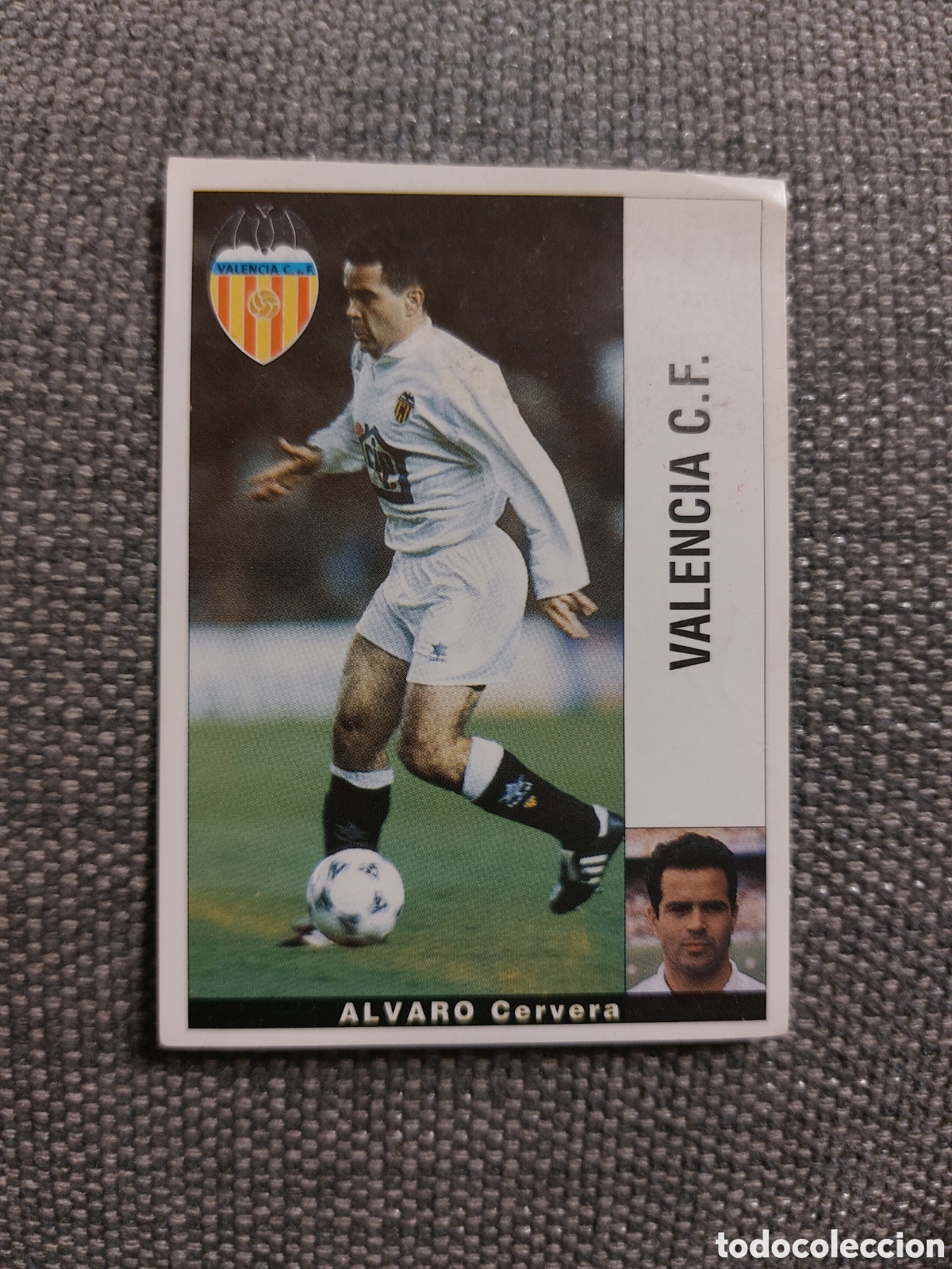 Cromos de F&uacute;tbol: 95 96 1995 1996 ALVARO VALENCIA PANINI SIN PEGAR NUNCA PEGADO VER TRASERA