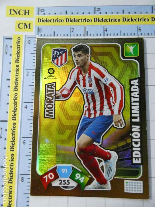 Cromos de Futebol: CROMO TRADING CARD PANINI ADRENALYN XL 2019 2020. EDICI&Oacute;N LIMITADA MORATA ATL&Eacute;TICO MADRID
