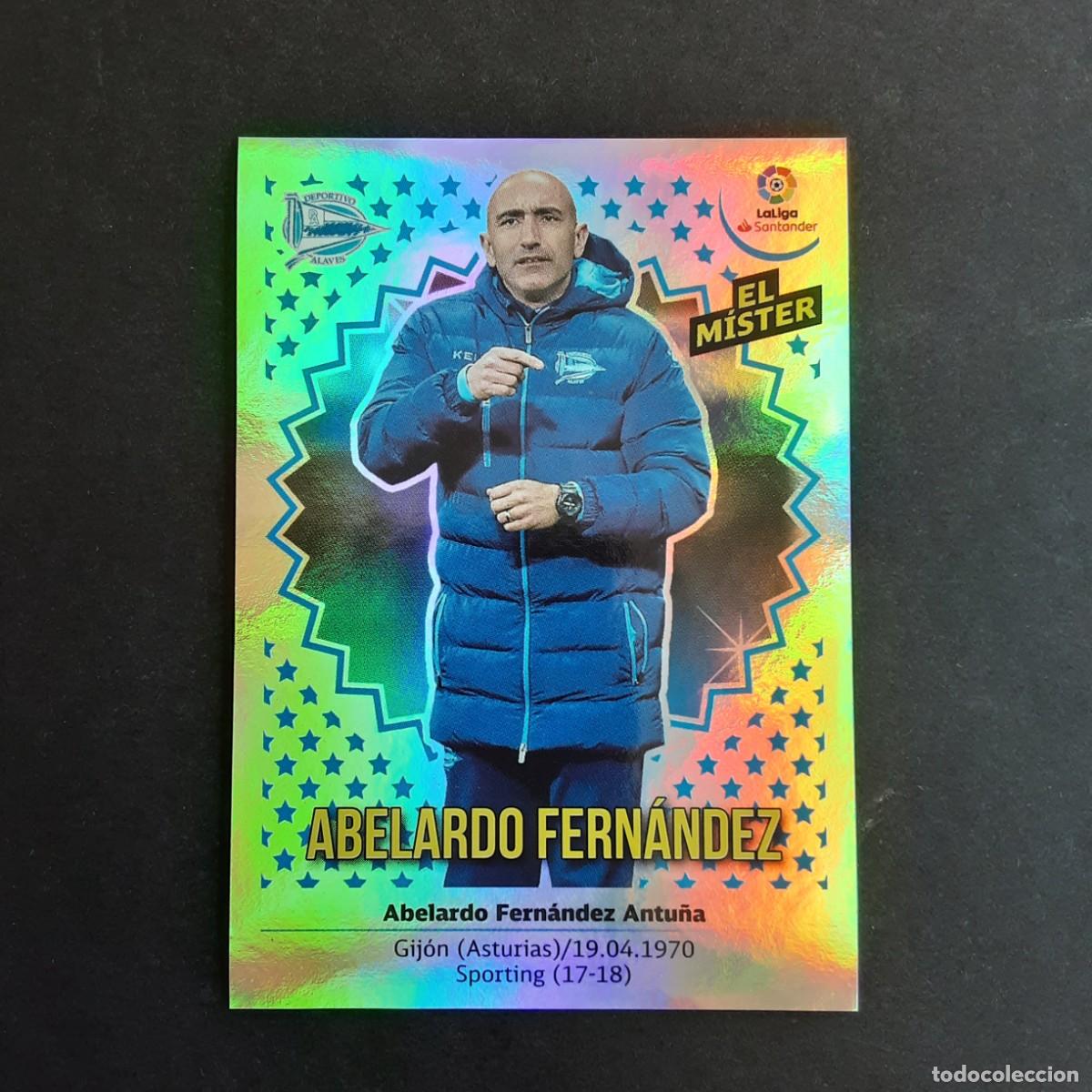 Cromos de Futebol: CROMO LIGA 2018 2019 18 19 COLECCIONES ESTE PANINI N&ordm;2 ENTRENADOR ABELARDO-ALAVES NUNCA PEGADO