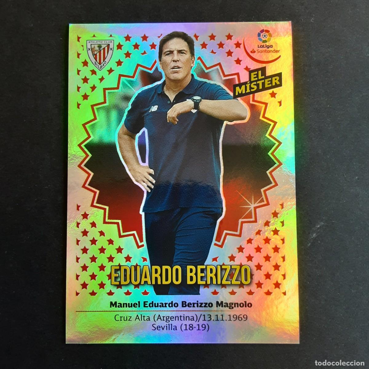 Cromos de f&uacute;tbol: CROMO LIGA 2018 2019 18 19 COLECCIONES ESTE PANINI N&ordm;4 ENTRENADOR BERIZZO-ATH.BILBAO NUNCA PEGADO