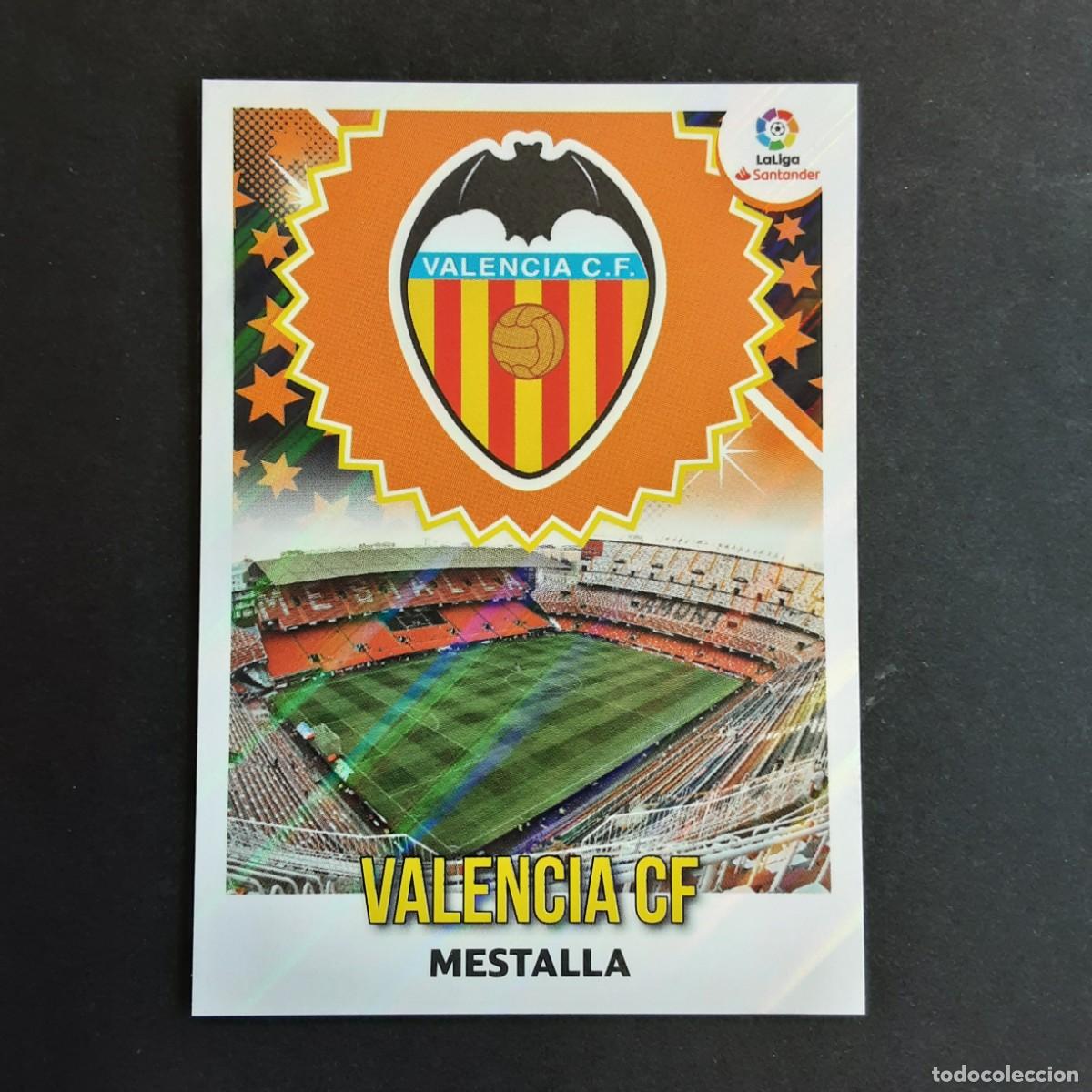 Cromos de f&uacute;tbol: CROMO LIGA 2018 2019 18 19 COLECCIONES ESTE PANINI N&ordm;35 ESCUDO-VALENCIA NUNCA PEGADO