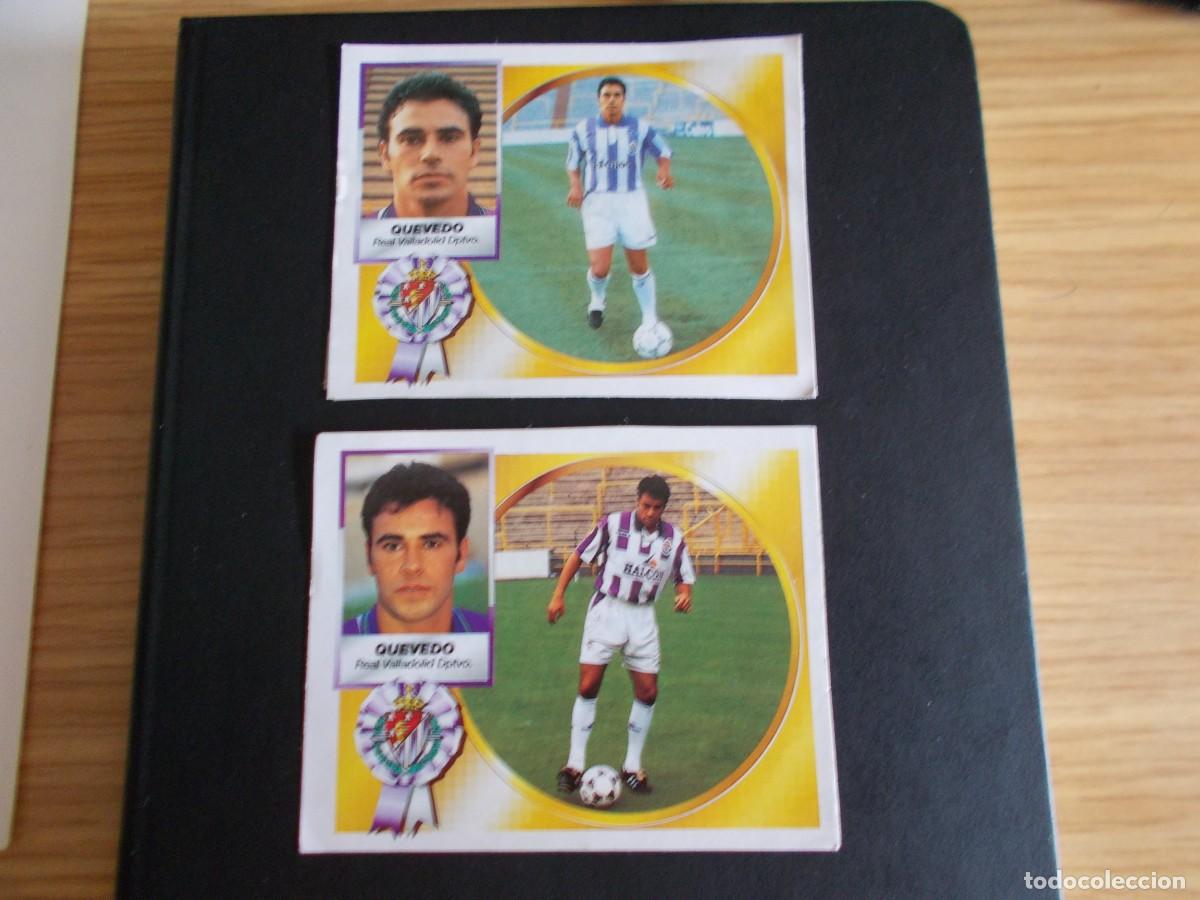 Cromos de F&uacute;tbol: ESTE 94-95 COLOCA Y DOBLE IMAGEN QUEVEDO --VALLADOLID-- RECORTADOS