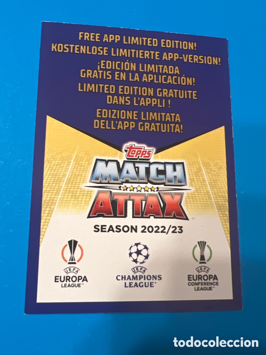 Fu&szlig;ball-Sticker: C1982. Match Attax 22 23 2022 2023 Free App Cards C&oacute;digo Card Code Topps