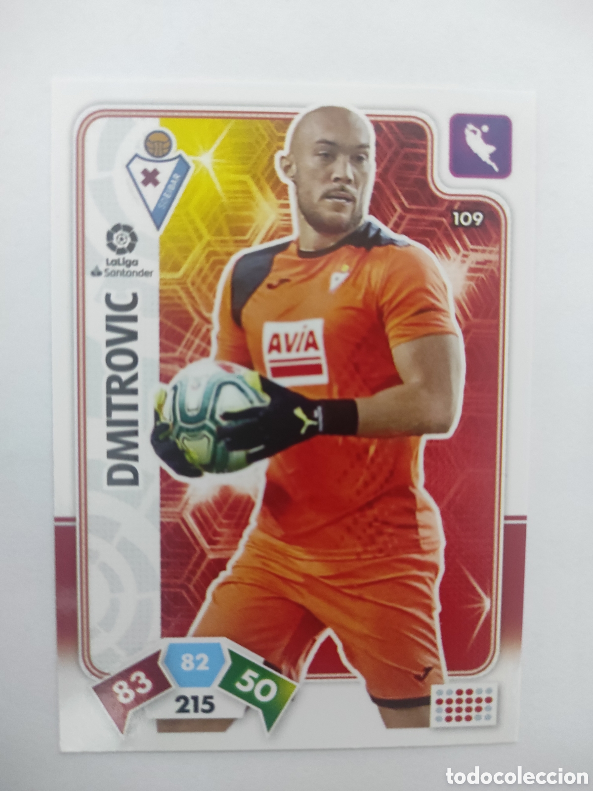 Cromos de f&uacute;tbol: Dimitrovic Eibar Adrenalyn 19-20 # 109 - Foto 1