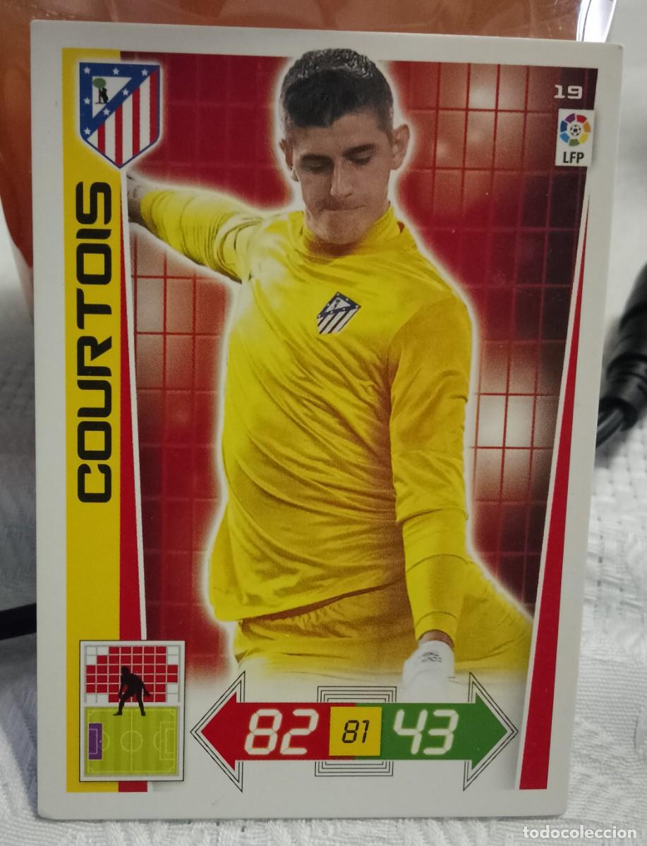 Cromos de f&uacute;tbol: 19 COURTOIS PORTERO ATL&Eacute;TICO DE MADRID 12 13 ADRENALYN 2012 2013