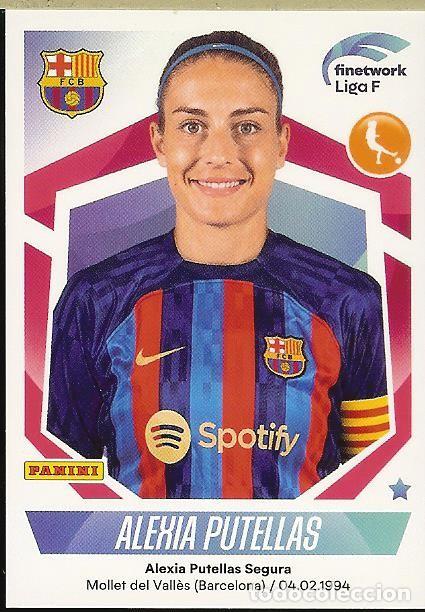 Cromos de f&uacute;tbol: CROMO PANINI LIGA F - 2022-23 (22 - 23) - N&ordm; 129 - ALEXIA PUTELLAS - BARCELONA