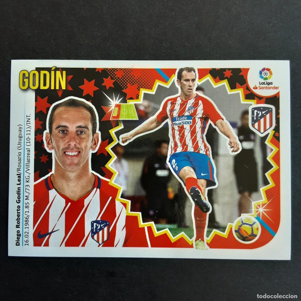 Cromos de f&uacute;tbol: CROMO LIGA 2018 2019 18 19 COLECCIONES ESTE PANINI N&ordm;4 GODIN-AT.MADRID NUNCA PEGADO