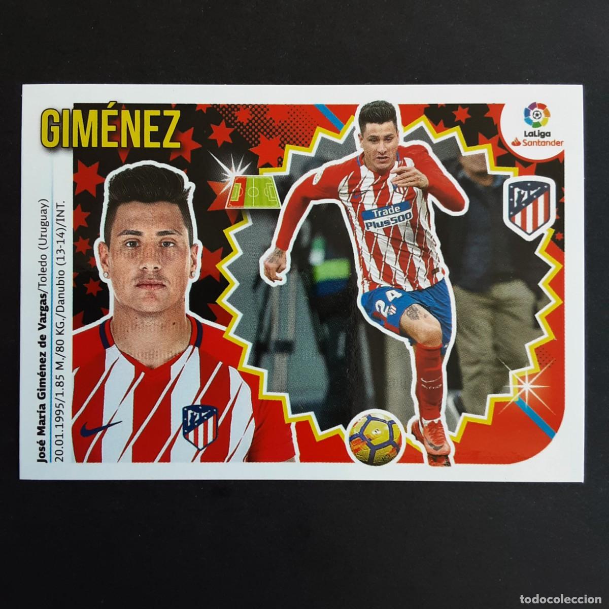 Cromos de f&uacute;tbol: CROMO LIGA 2018 2019 18 19 COLECCIONES ESTE PANINI N&ordm;5 GIMENEZ-AT.MADRID NUNCA PEGADO