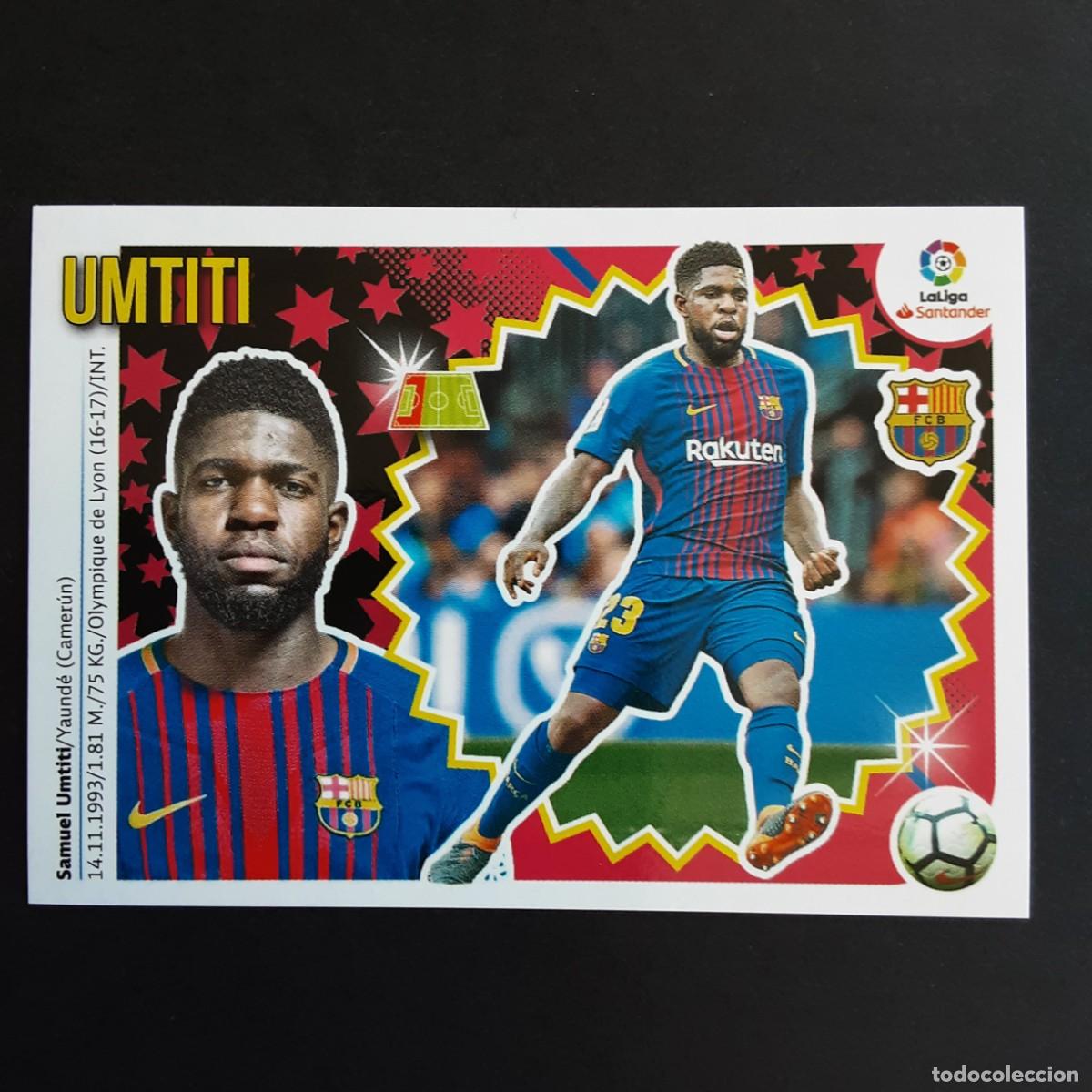 Fu&szlig;ball-Sticker: CROMO LIGA 2018 2019 18 19 COLECCIONES ESTE PANINI N&ordm;6 UMTITI-BARCELONA NUNCA PEGADO
