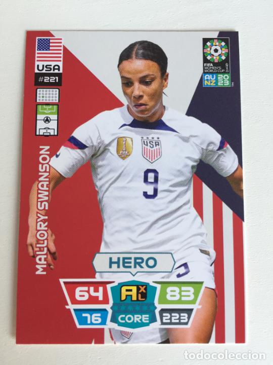 Fu&szlig;ball-Sticker: 221-. Mallory Swanson USA ADRENALYN FIFA WOMEN'S WORLD CUP AU NZ 2023
