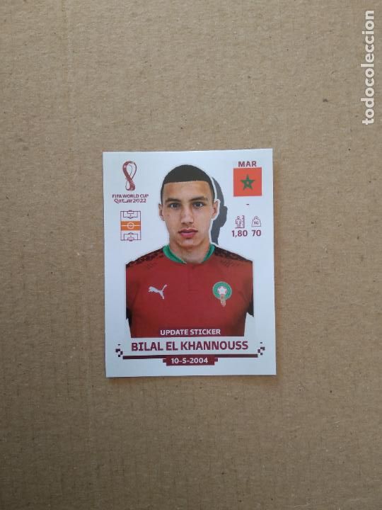 Football Stickers: BILAL EL KHANNOUSS MARRUECOS UPDATE EXTRA ACTUALIZACI&Oacute;N CROMO PANINI FUTBOL MUNDIAL 2022 WORLD CUP