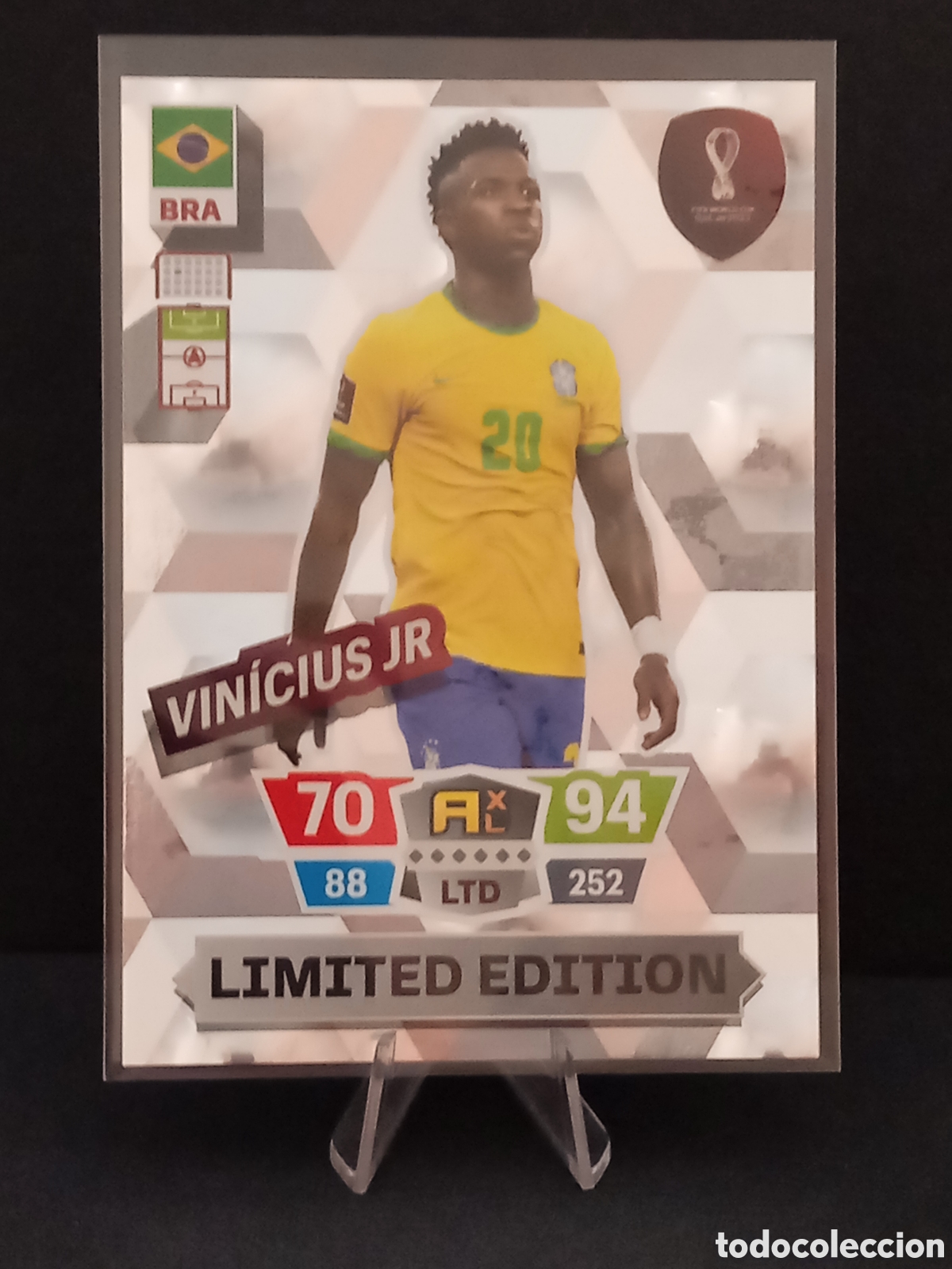 Cromos de F&uacute;tbol: XL VINICIUS JR QATAR ADRENALYN XL 2022 LIMITED EDITION LIMITADA EDICI&Oacute;N VINI JUNIOR REAL MADRID