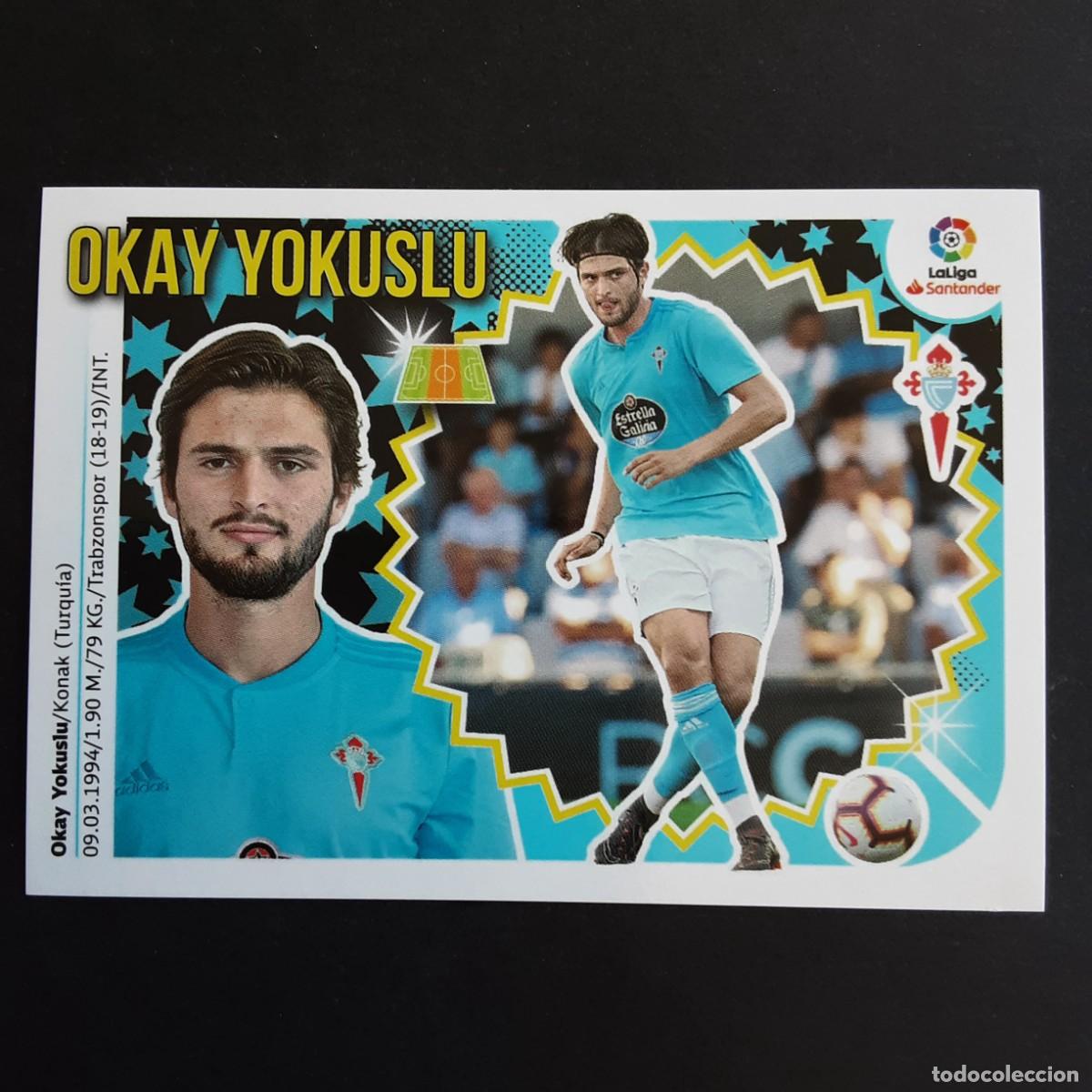 Fu&szlig;ball-Sticker: CROMO LIGA 2018 2019 18 19 COLECCIONES ESTE PANINI N&ordm;10 OKAY YOKUSLU-CELTA NUNCA PEGADO