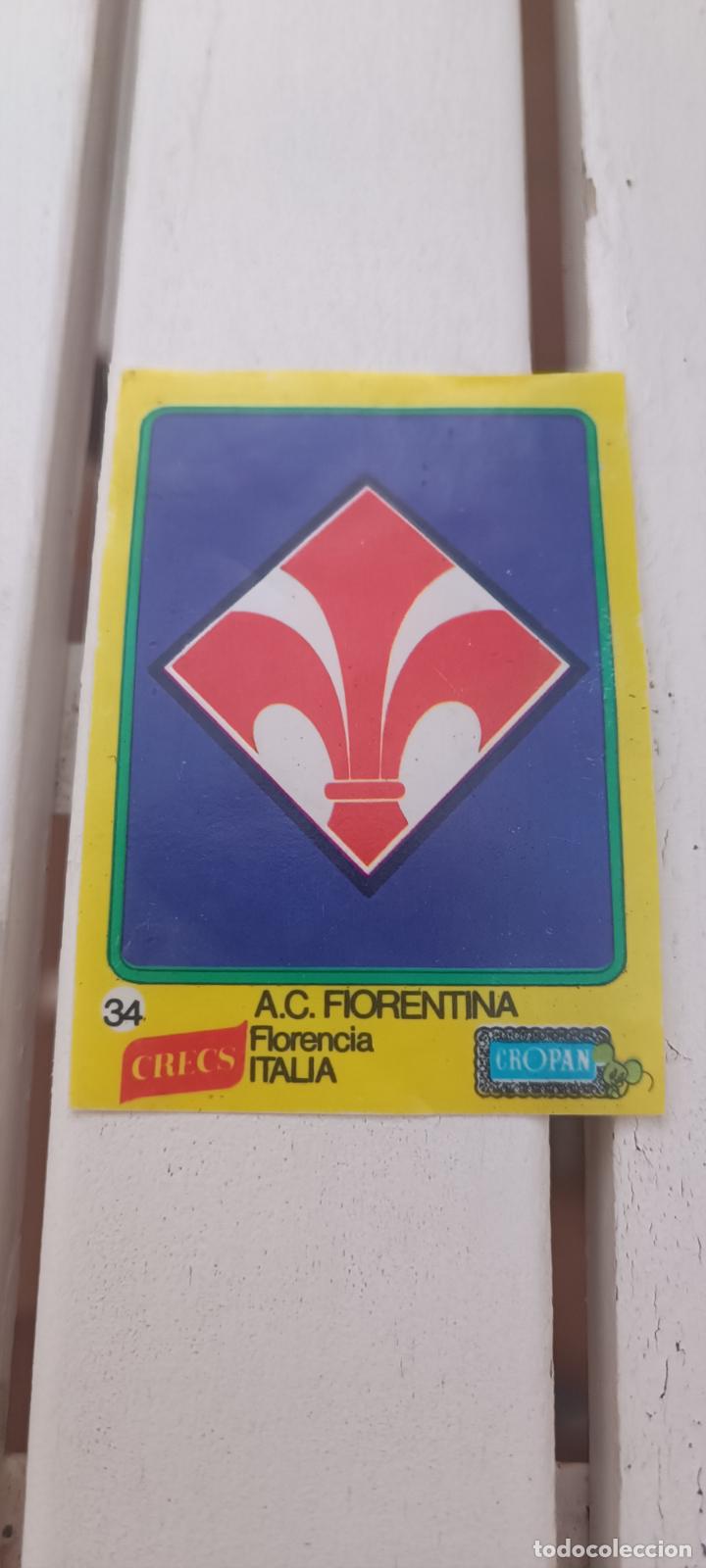 Cromos de F&uacute;tbol: CROMO CROPAN ESCUDOS FUTBOL CROPAN CRECS - N&ordm; 34 FIORENTINA ITALIA