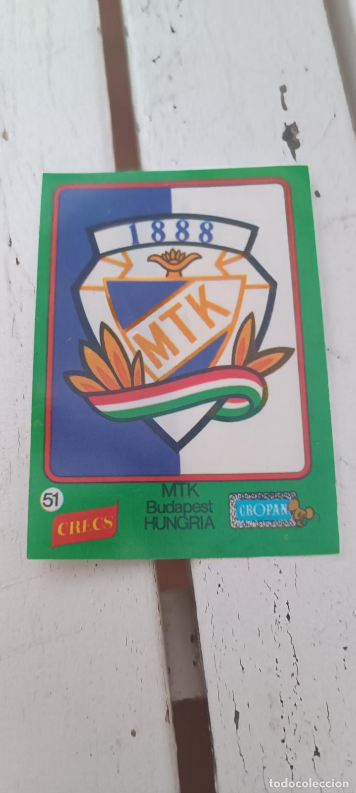 Cromos de F&uacute;tbol: CROMO CROPAN ESCUDOS FUTBOL CROPAN CRECS - N&ordm; 51 MTK BUDAPEST HUNGRIA