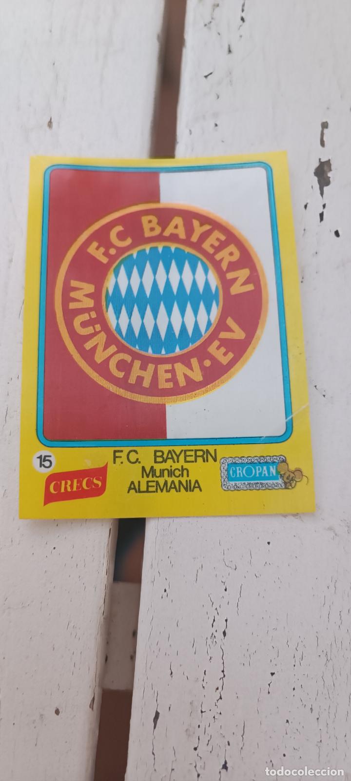 Cromos de F&uacute;tbol: CROMO CROPAN ESCUDOS FUTBOL CROPAN CRECS - N&ordm; 15 BAYERN ALEMANIA