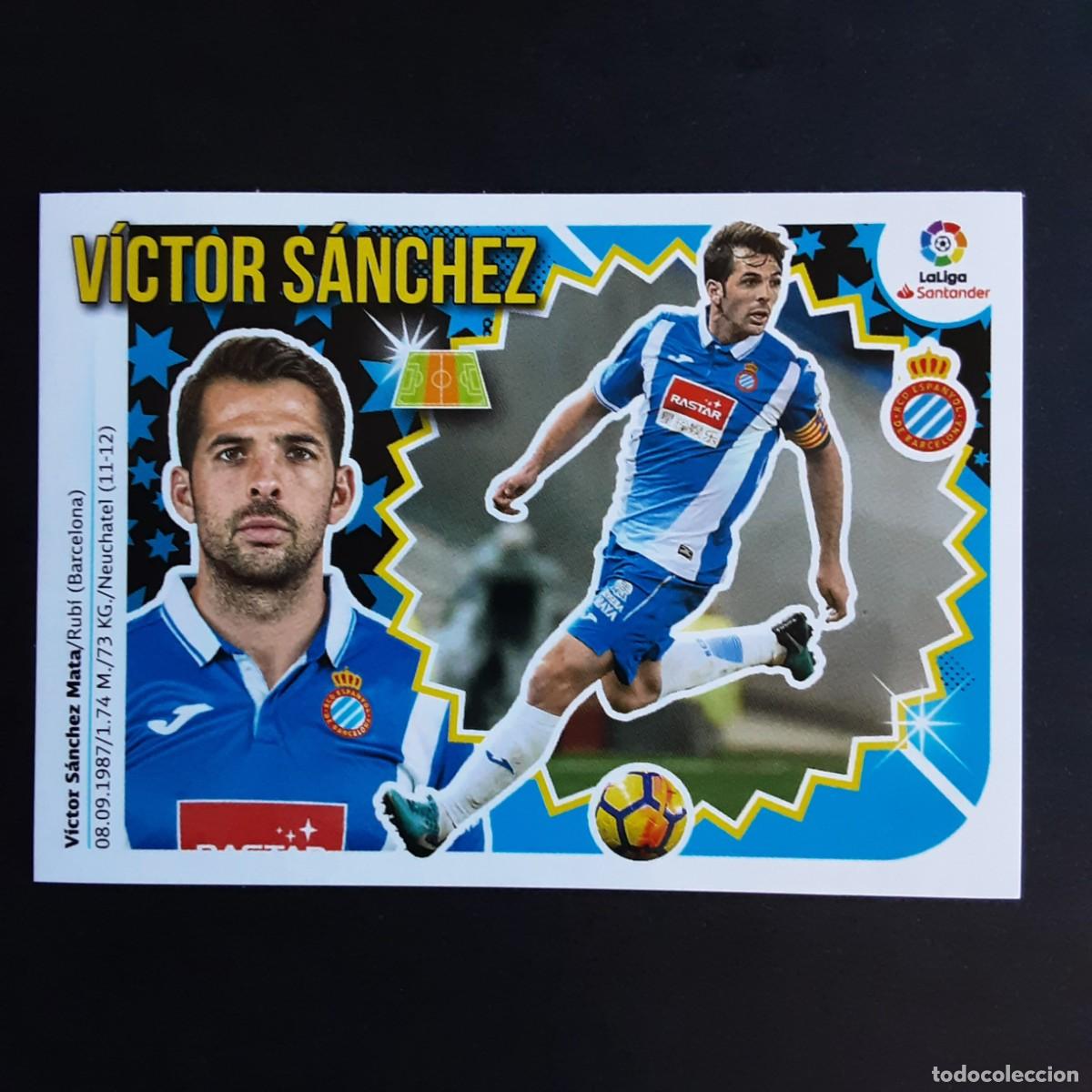 Fu&szlig;ball-Sticker: CROMO LIGA 2018 2019 18 19 COLECCIONES ESTE PANINI N&ordm;9 VICTOR SANCHEZ-ESPANYOL NUNCA PEGADO