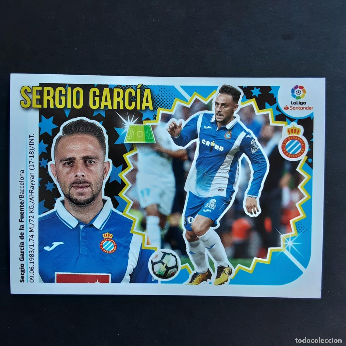 Fu&szlig;ball-Sticker: CROMO LIGA 2018 2019 18 19 COLECCIONES ESTE PANINI N&ordm;16 SERGIO GARCIA-ESPANYOL NUNCA PEGADO