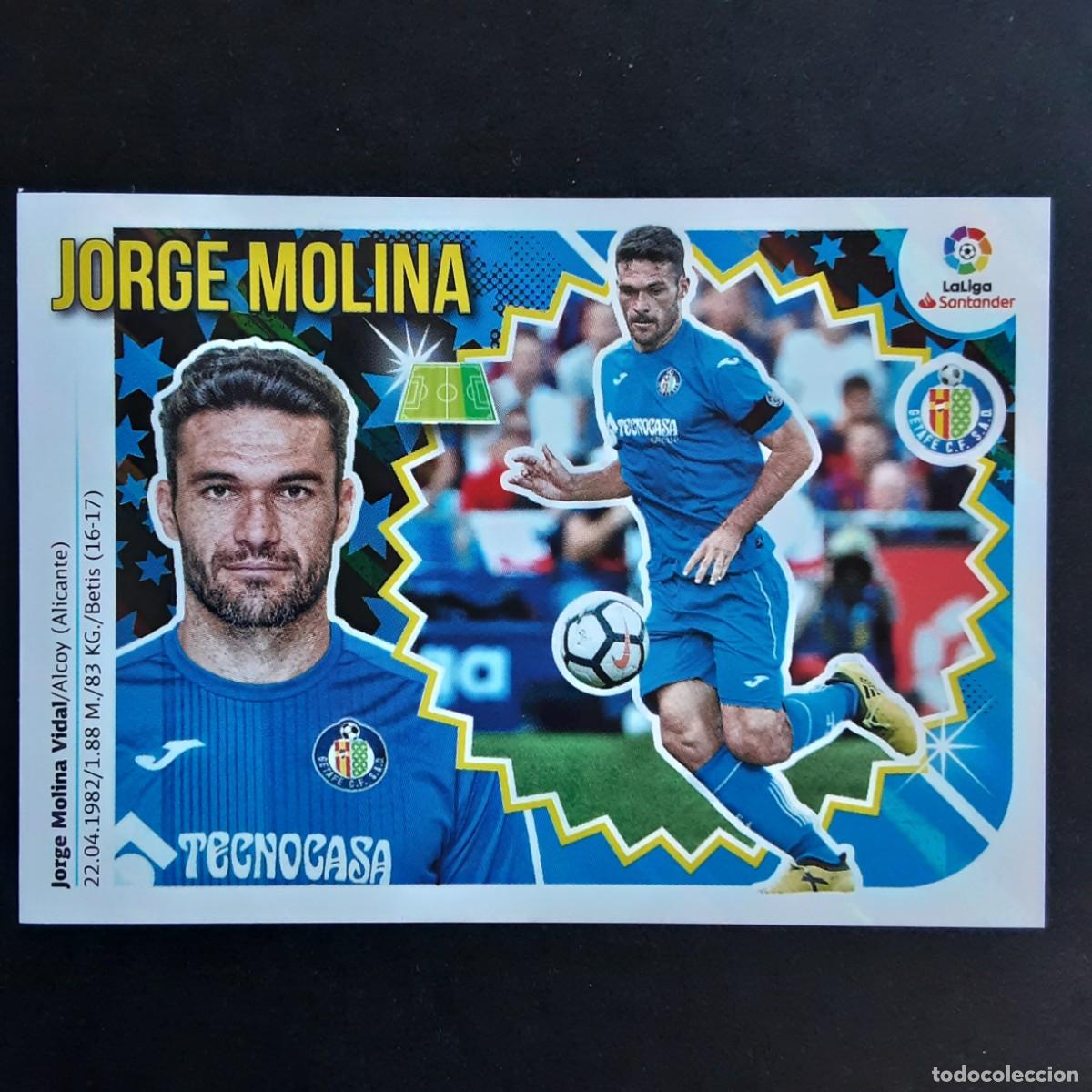 Cromos de f&uacute;tbol: CROMO LIGA 2018 2019 18 19 COLECCIONES ESTE PANINI N&ordm;15 JORGE MOLINA-GETAFE NUNCA PEGADO