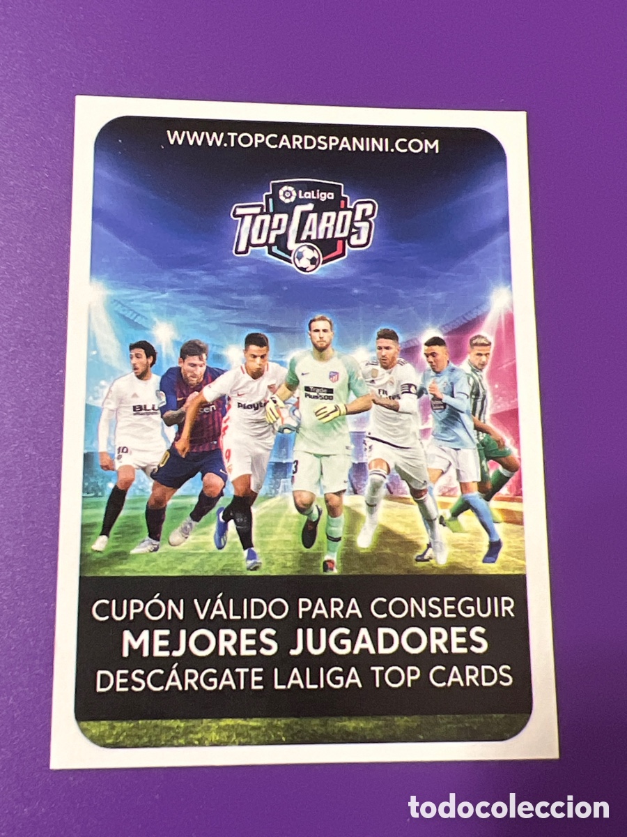 Cromos de Futebol: C5820. CUPON PARA CONSEGUIR MEJORES JUGADORES LIGA 2019 2020 ESTE 19 20 PANINI SIN USAR TOP CARDS