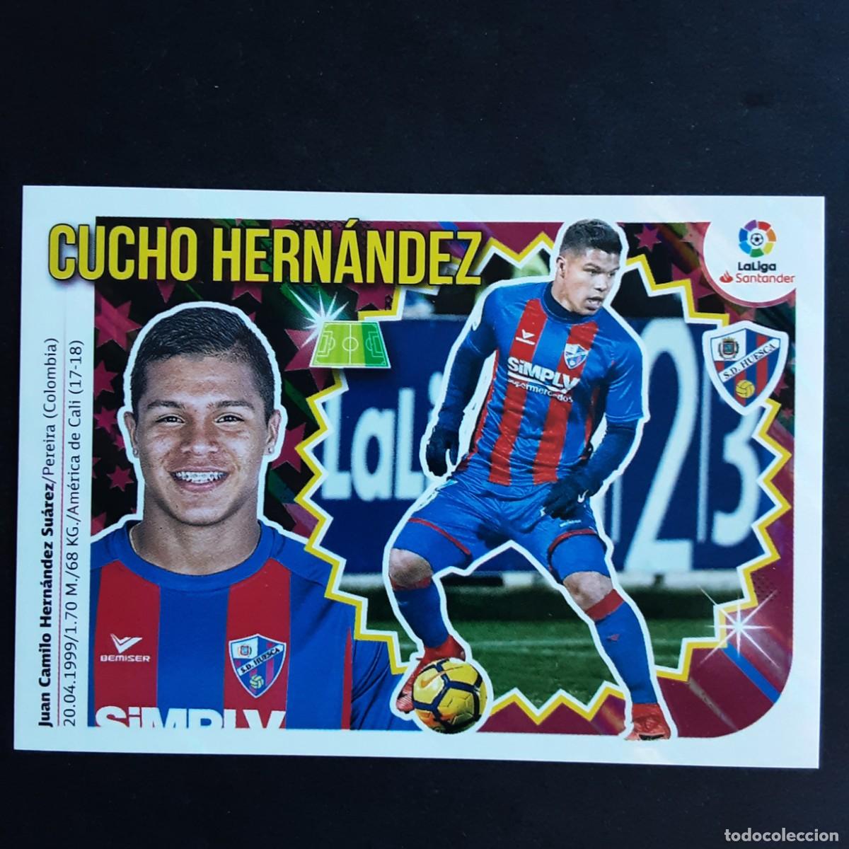 Cromos de f&uacute;tbol: CROMO LIGA 2018 2019 18 19 COLECCIONES ESTE PANINI N&ordm;16 CUCHO HERNANDEZ-HUESCA NUNCA PEGADO