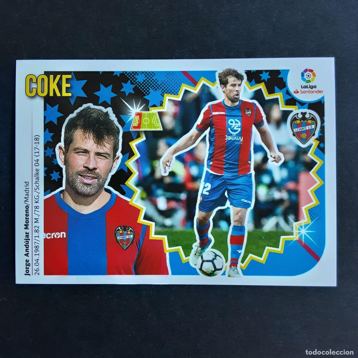 Cromos de F&uacute;tbol: CROMO LIGA 2018 2019 18 19 COLECCIONES ESTE PANINI N&ordm;3A COKE-LEVANTE NUNCA PEGADO