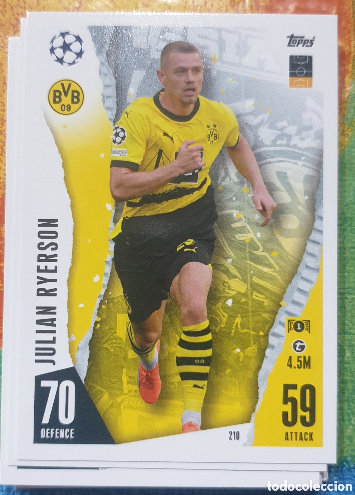 Fu&szlig;ball-Sticker: 210 ryerson dortmund topps match attax 23 24