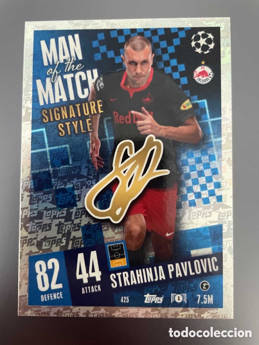 Cromos de f&uacute;tbol: Pavolovic 425 Man of the Match Attax 2023-24 2023 2024 UCL Topps
