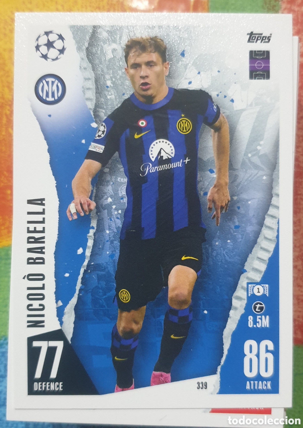 Cromos de f&uacute;tbol: 339 barella inter topps match attax 23 24 - Foto 1