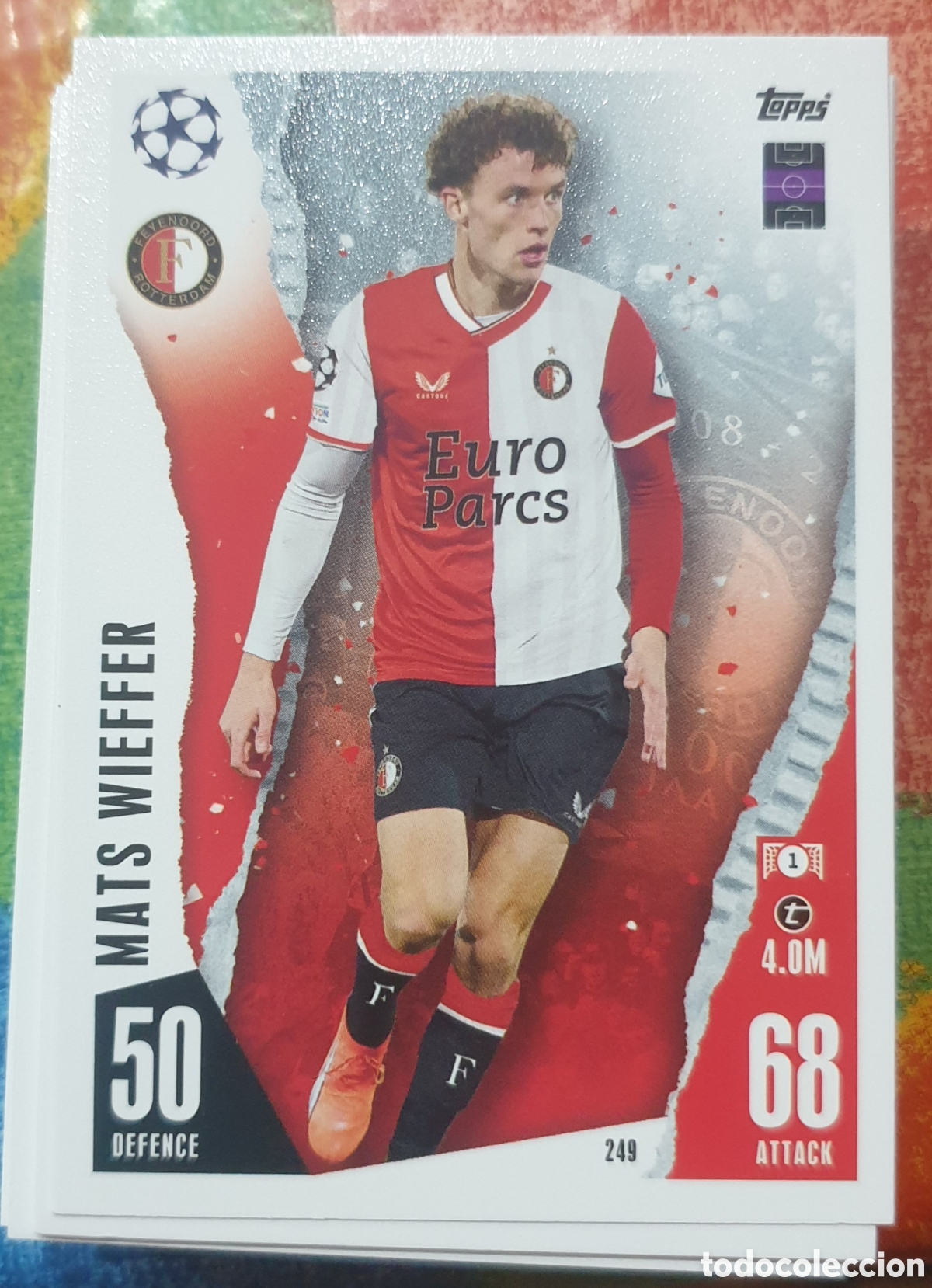 Cromos de Futebol: 249 wieffer feyenord topps match attax 23 24