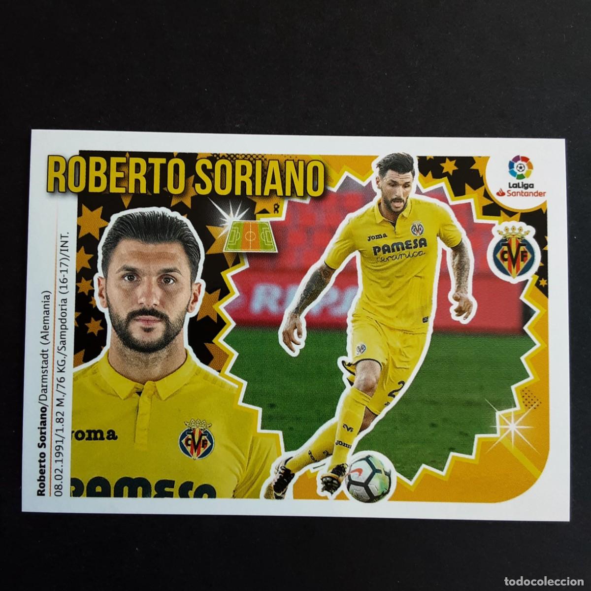 Cromos de F&uacute;tbol: CROMO LIGA 2018 2019 18 19 COLECCIONES ESTE PANINI N&ordm;10B ROBERTO SORIANO-VILLARREAL NUNCA PEGADO