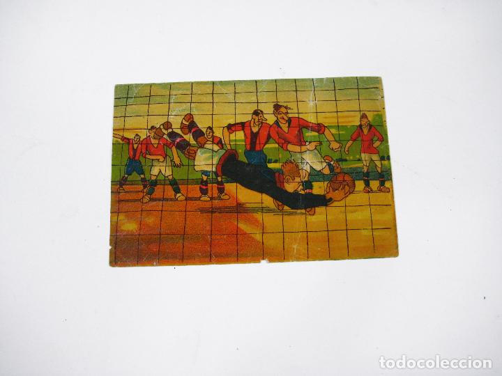 Cromos de F&uacute;tbol: CROMO DE UN PARTIDO DE FUTBOL