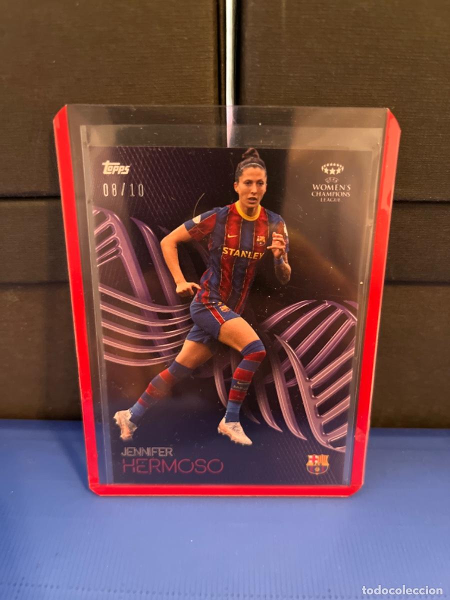 Cromos de f&uacute;tbol: Cromo de Jennifer Hermoso Topps paralelo 8/10