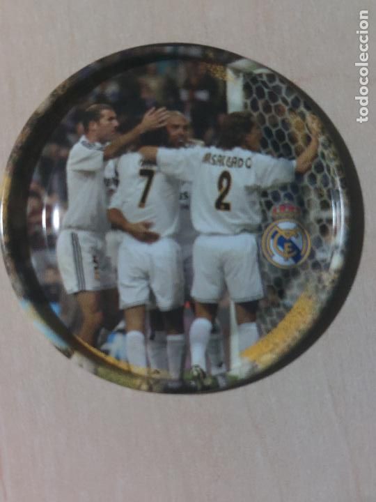 Football Stickers: TAZO N&ordm; 5 - METAL RAPPERS MAGIC BOX INTERNATIONAL SERIE REAL MADRID